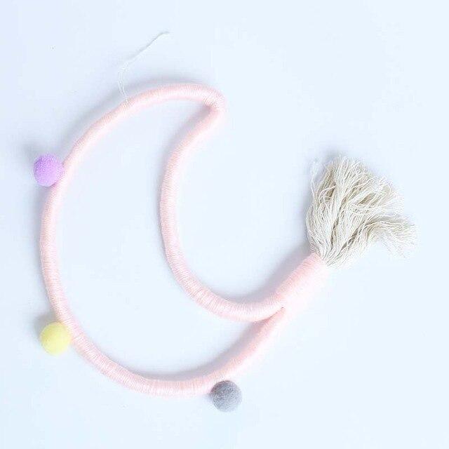 Handmade Moon Ornament with Tassels