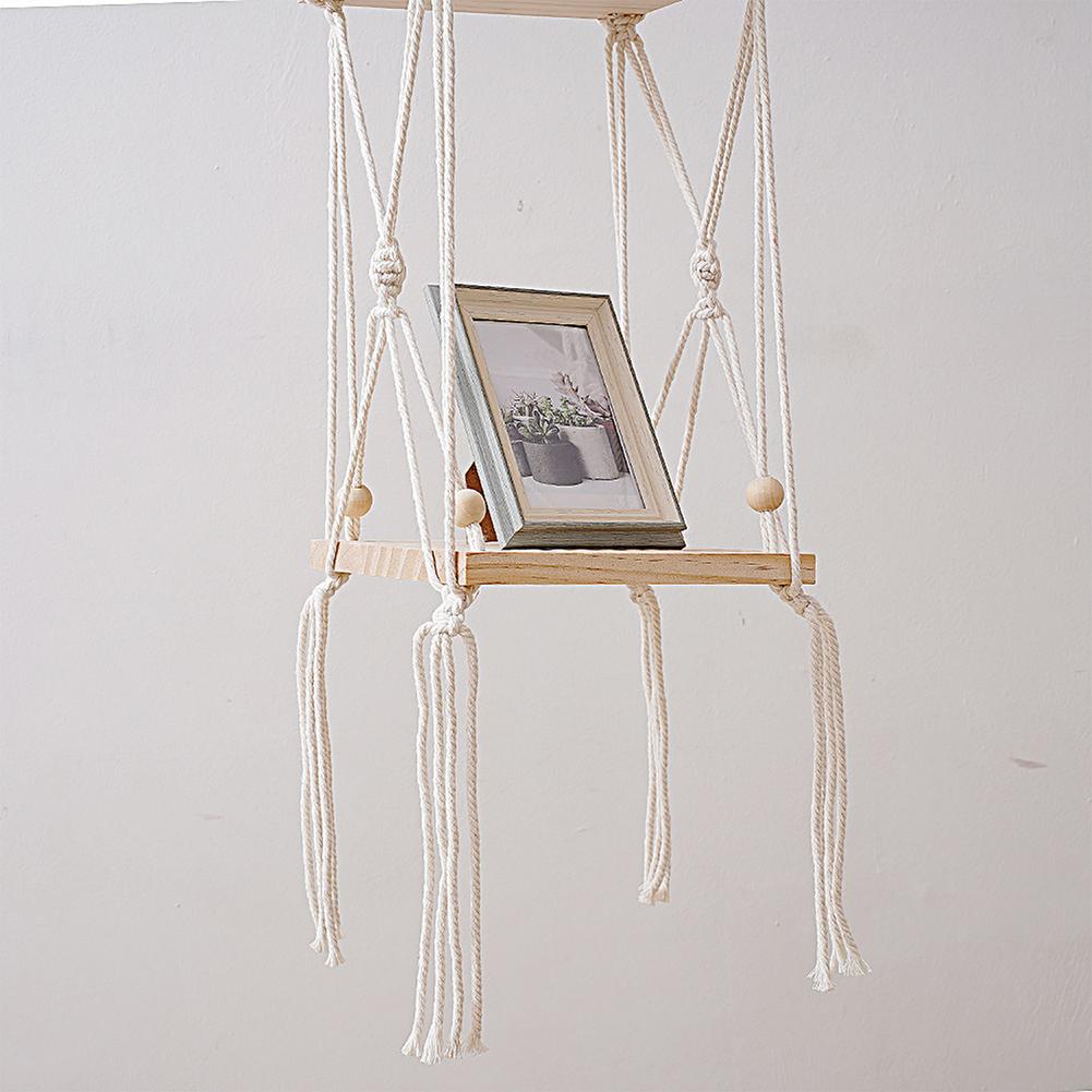 Macrame Wall Storage Shelves