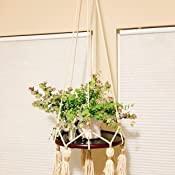 Macrame Wood Shelf Tray Holder