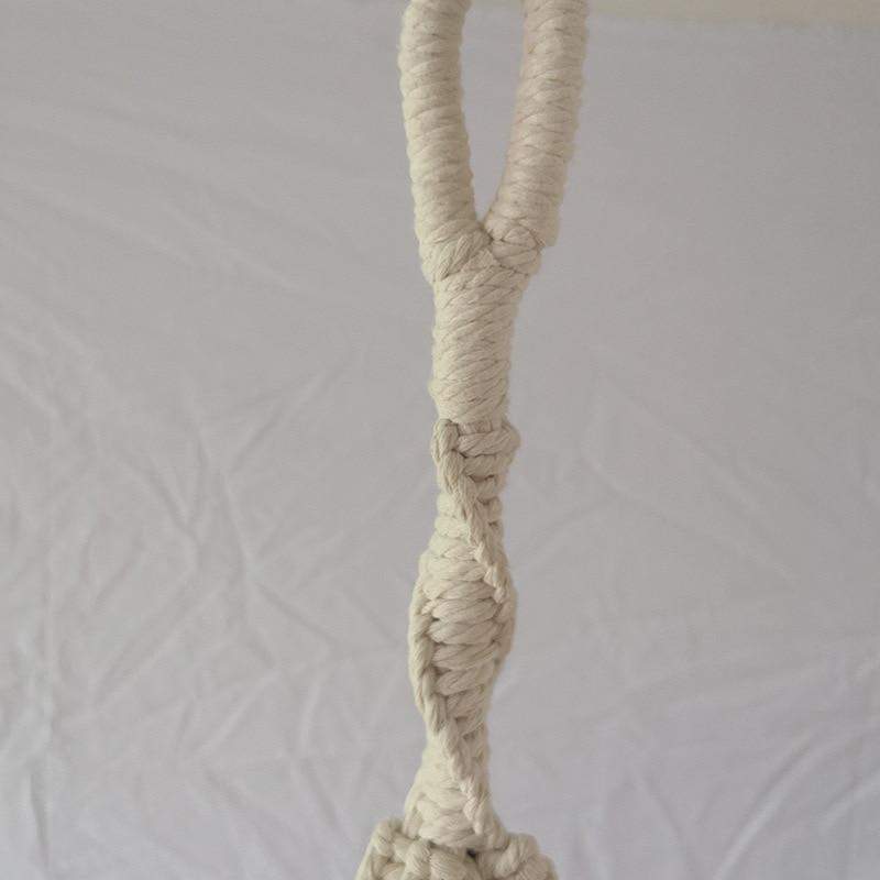 Macrame Wood Shelf Tray Holder