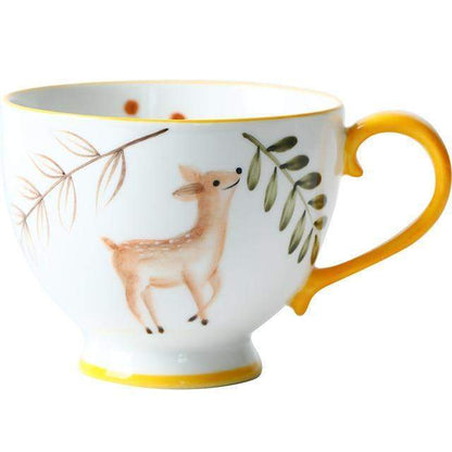 Hand-painted Animals Ceramic Coffee Mug