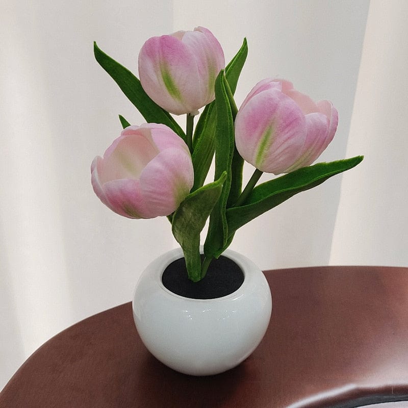 Led Tulip Table Lamp With Pot