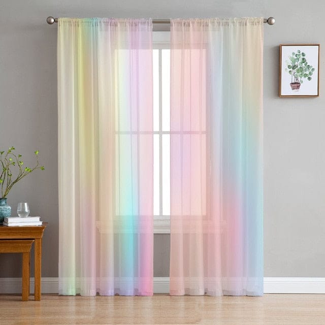 Rainbow Morning Glow Curtains