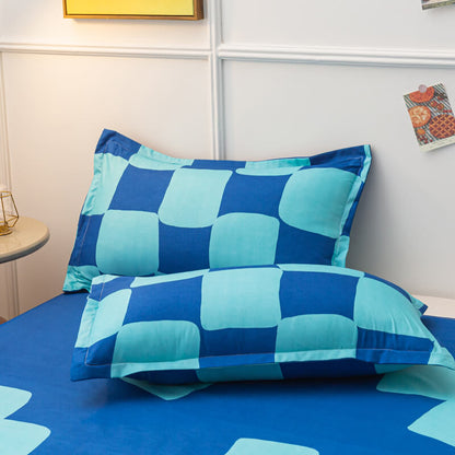 Blue Checker Bedding Set SUB CATEGORY_Bedding Sets