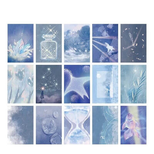 Blue Magic Crystals Wall Collage Cards SUB CATEGORY_Poster Cards
