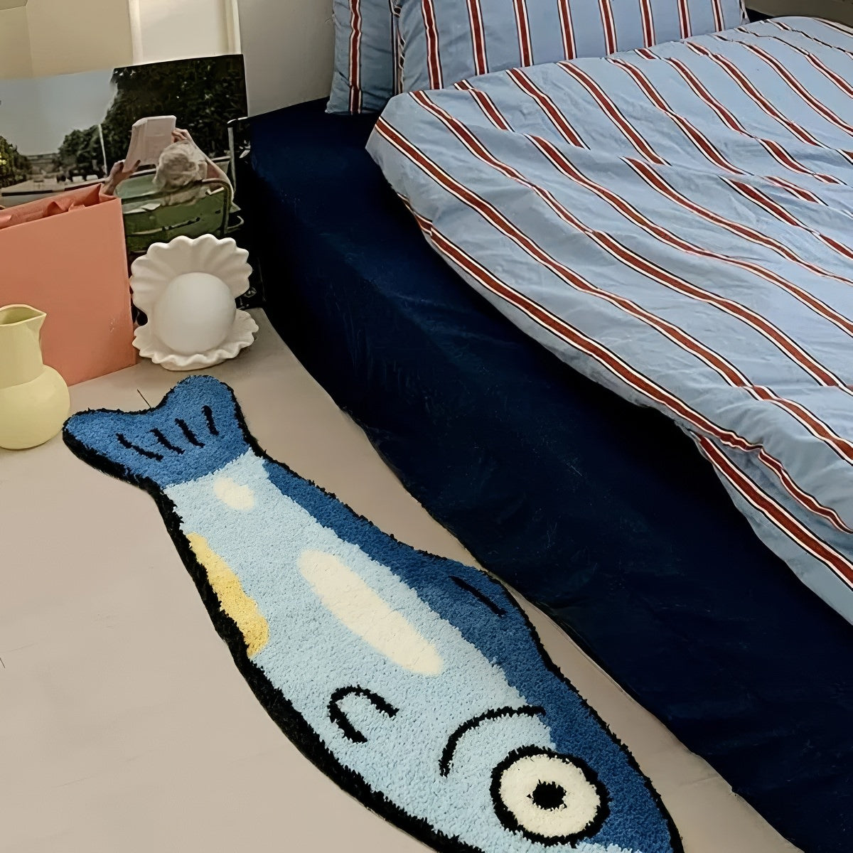 The Blue Fish Rug