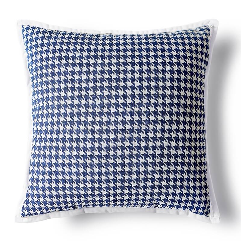 Preppy Blue Tufted Cushion Cover embroidered SUB CATEGORY_Cushion Covers