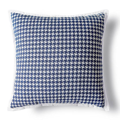 Preppy Blue Tufted Cushion Cover embroidered SUB CATEGORY_Cushion Covers