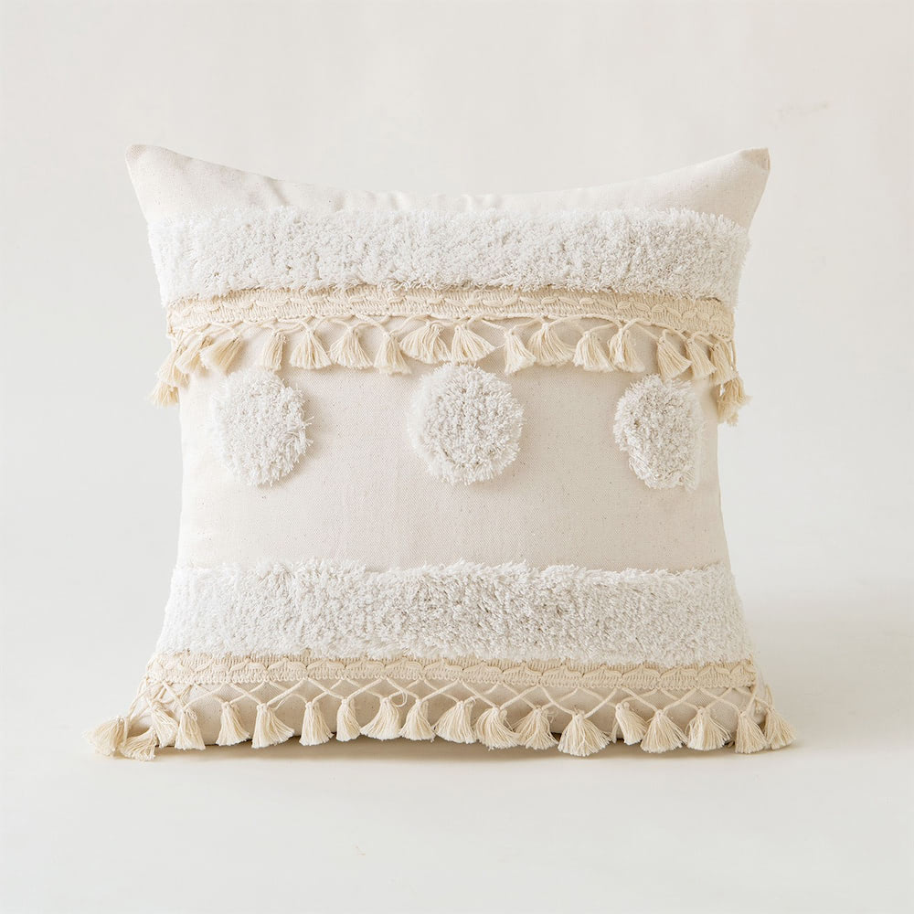 Boho Tassels Tufted Cushion Cover fringe SUB CATEGORY_Cushion Covers tassels