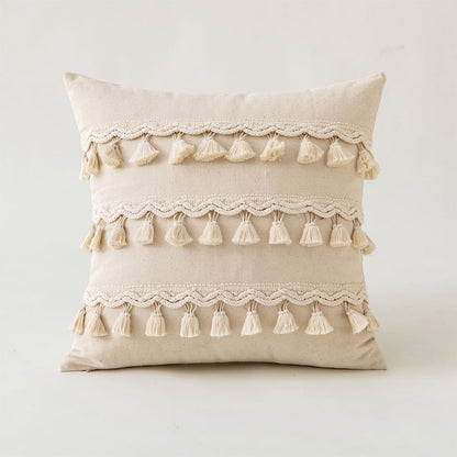 Boho Tassels Tufted Cushion Cover fringe SUB CATEGORY_Cushion Covers tassels