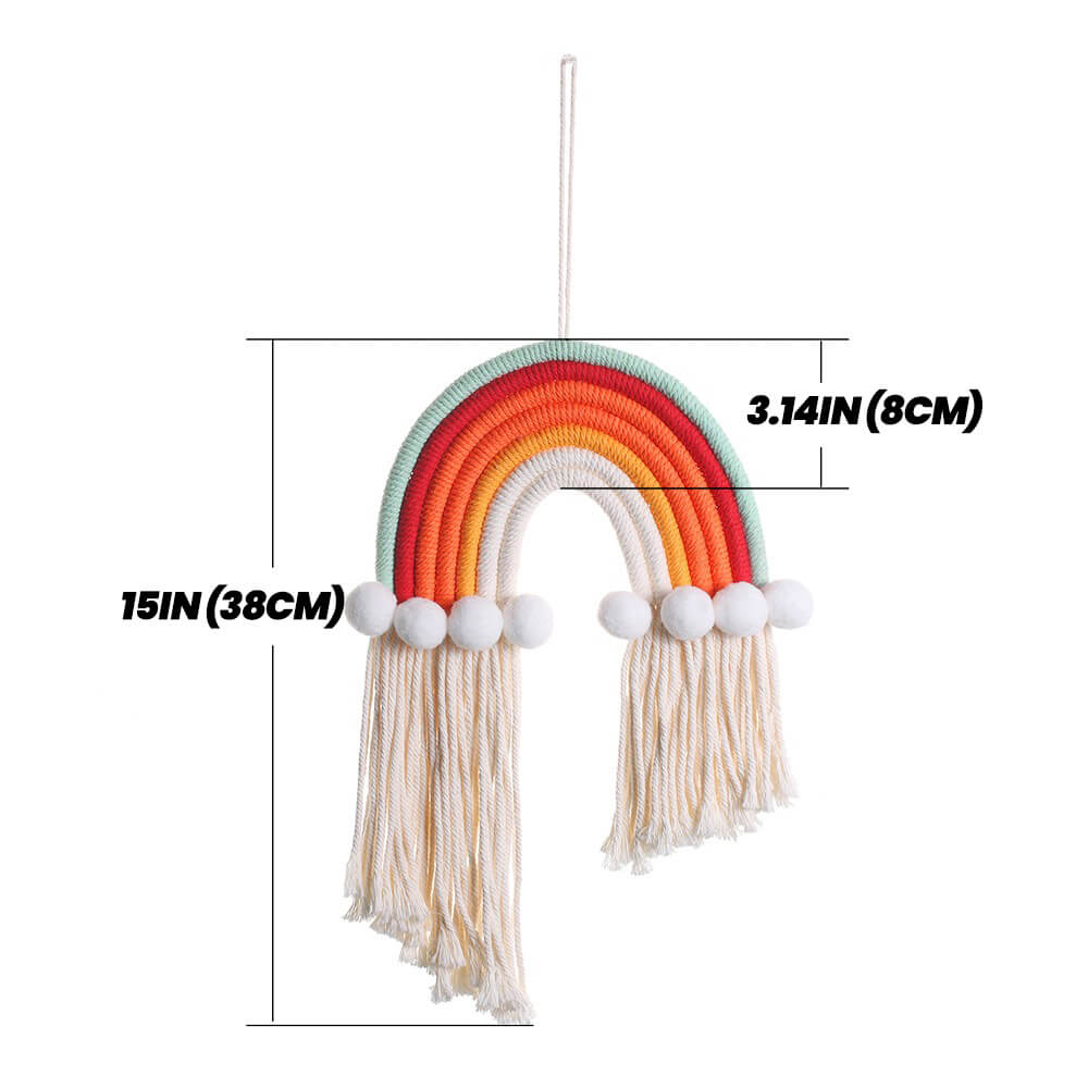 Macrame Rainbow Wall Decor AESTHETIC_Boho macrame hanging SUB CATEGORY_Wall Decor