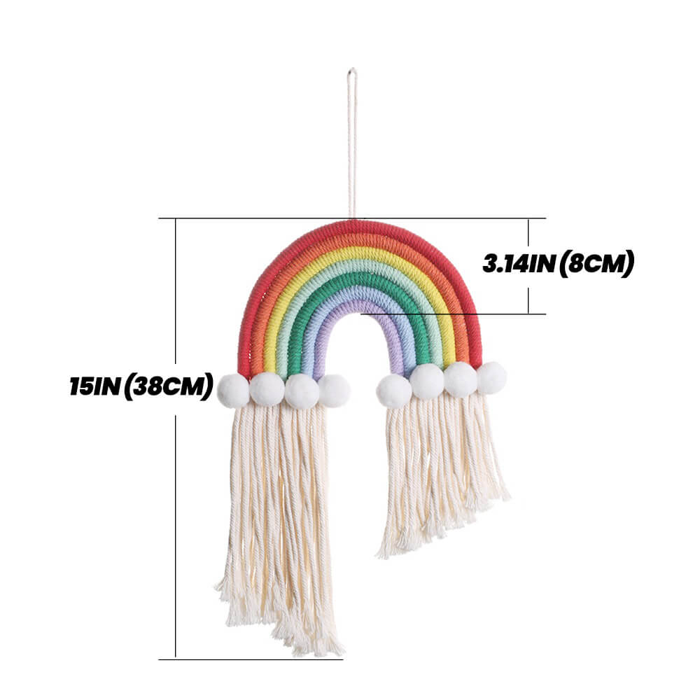 Macrame Rainbow Wall Decor AESTHETIC_Boho macrame hanging SUB CATEGORY_Wall Decor