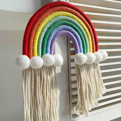 Macrame Rainbow Wall Decor AESTHETIC_Boho macrame hanging SUB CATEGORY_Wall Decor