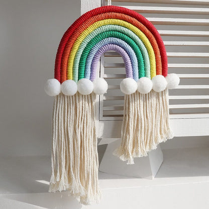 Macrame Rainbow Wall Decor AESTHETIC_Boho macrame hanging SUB CATEGORY_Wall Decor