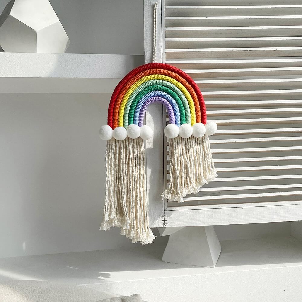 Macrame Rainbow Wall Decor AESTHETIC_Boho macrame hanging SUB CATEGORY_Wall Decor