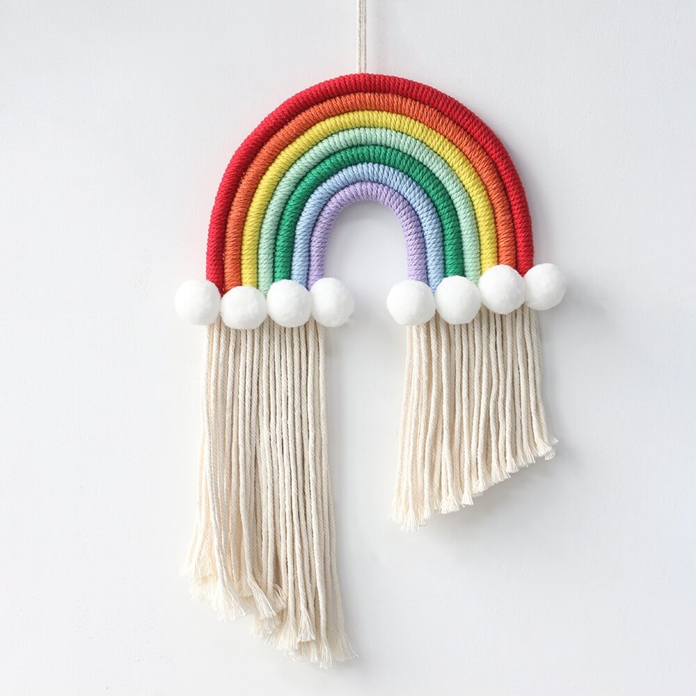 Macrame Rainbow Wall Decor AESTHETIC_Boho macrame hanging SUB CATEGORY_Wall Decor