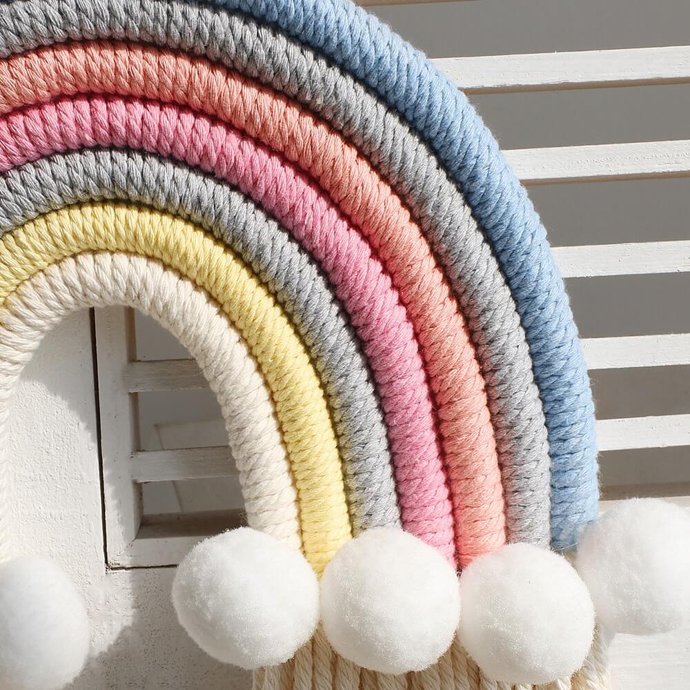 Macrame Rainbow Wall Decor AESTHETIC_Boho macrame hanging SUB CATEGORY_Wall Decor