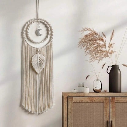 Boho Moon Macrame Wall Hanging