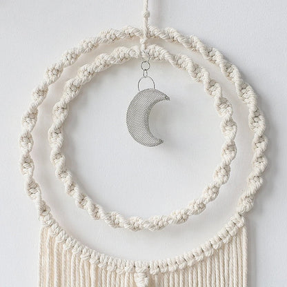 Colgante de pared Boho Moon Macrame