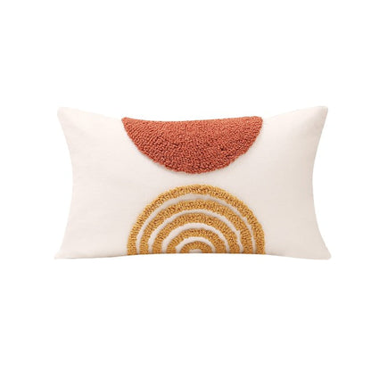 Boho Tufted Arcs Cushion Cover boho tassel