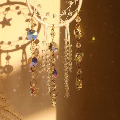 Boho Star Round Macrame Suncatcher