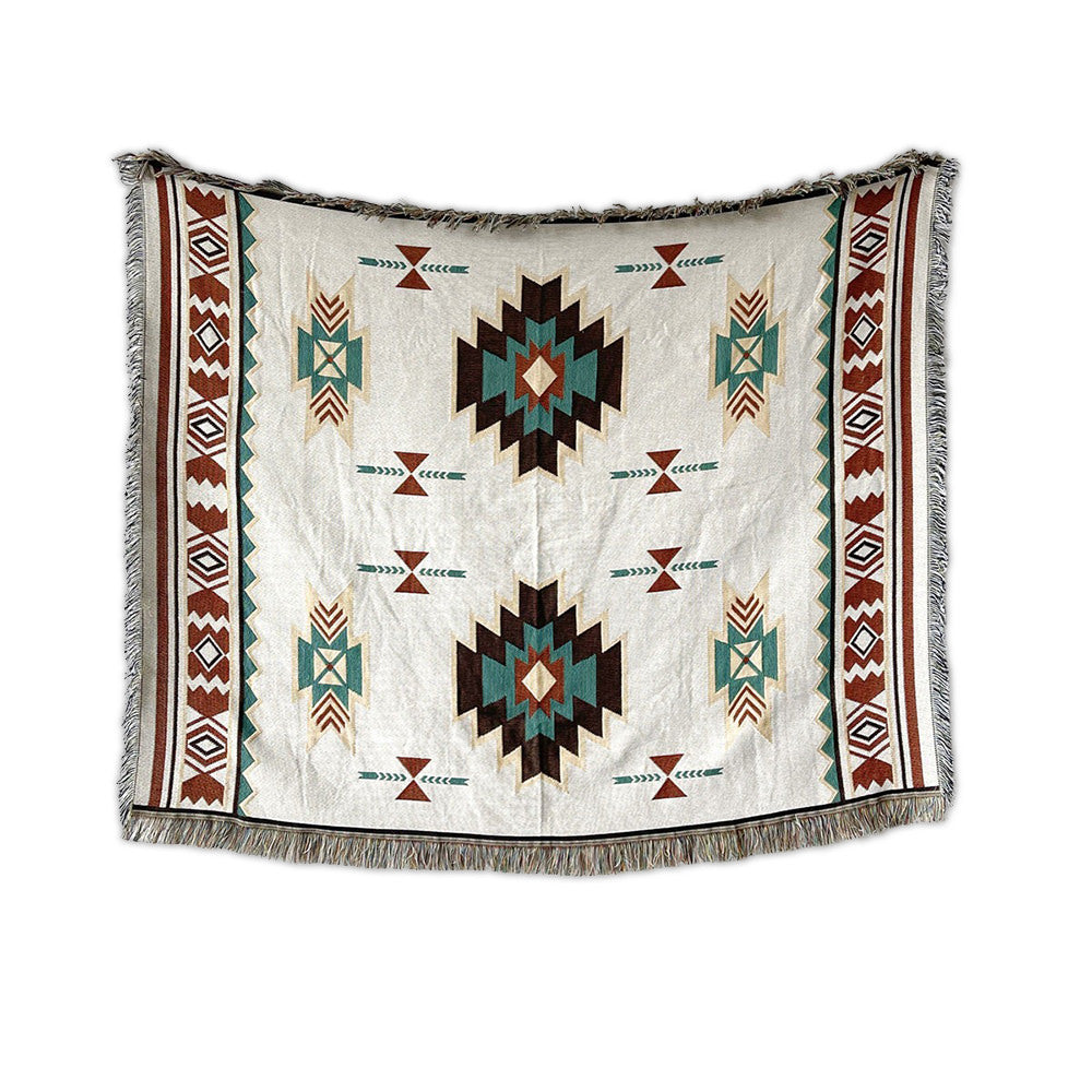 Boho Style Woven Throw Blanket AESTHETIC_Boho bohemian boho SUB CATEGORY_Throw Blankets