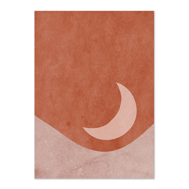 Boho Sun & Moon Canvas Posters SUB CATEGORY_Posters