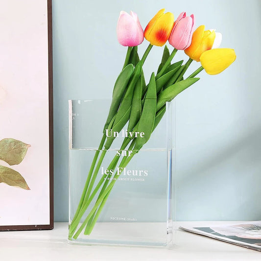 Book Shaped Acrylic Flower Vase