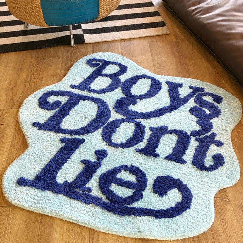 Boys Don't Lie Accent Rug AESTHETIC_Soft Girl soft SUB CATEGORY_Rugs