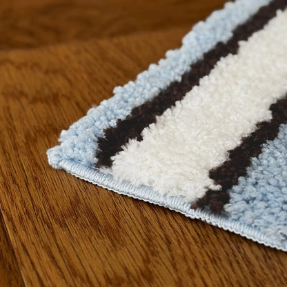Breezy Coastal Striped Plush Accent Rug