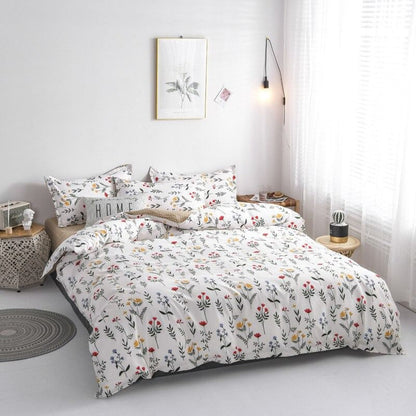 Fresh Floral Bedding Set AESTHETIC_Cottagecore bed sheet bedsheets dotted flowers polka dot SUB CATEGORY_Bedding Sets