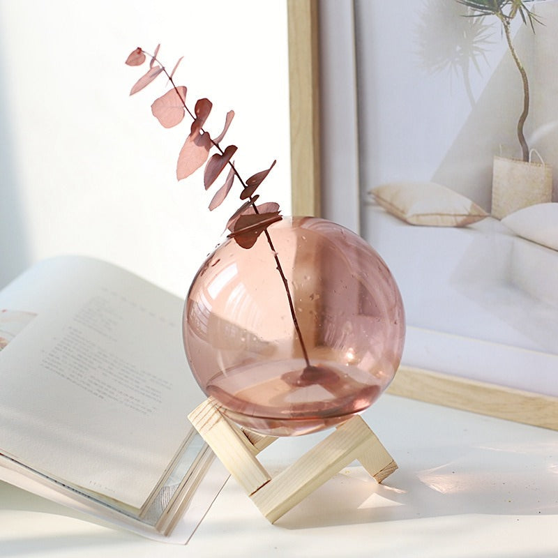 Mini Glass Bubble Vase AESTHETIC_Danish Pastel SUB CATEGORY_Desk Accessories SUB CATEGORY_Vases