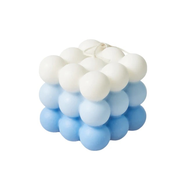 Pastel Gradient Bubble Cube Candle AESTHETIC_Danish Pastel AESTHETIC_Soft Girl SUB CATEGORY_Desk Accessories