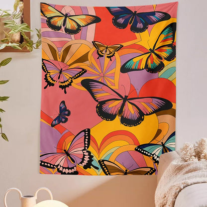 Indie Butterflies Tapestry AESTHETIC_Indie SUB CATEGORY_Tapestries