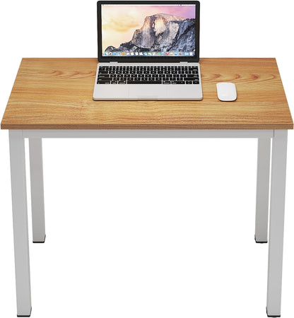 Dlandhome 47 Inches Medium Computer Desk, Composite Wood Board, Decent and Steady Home Office Desk/Workstation/Table, BS1-120BW Furniture Home & Kitchen Home Office Desks Home Office Furniture