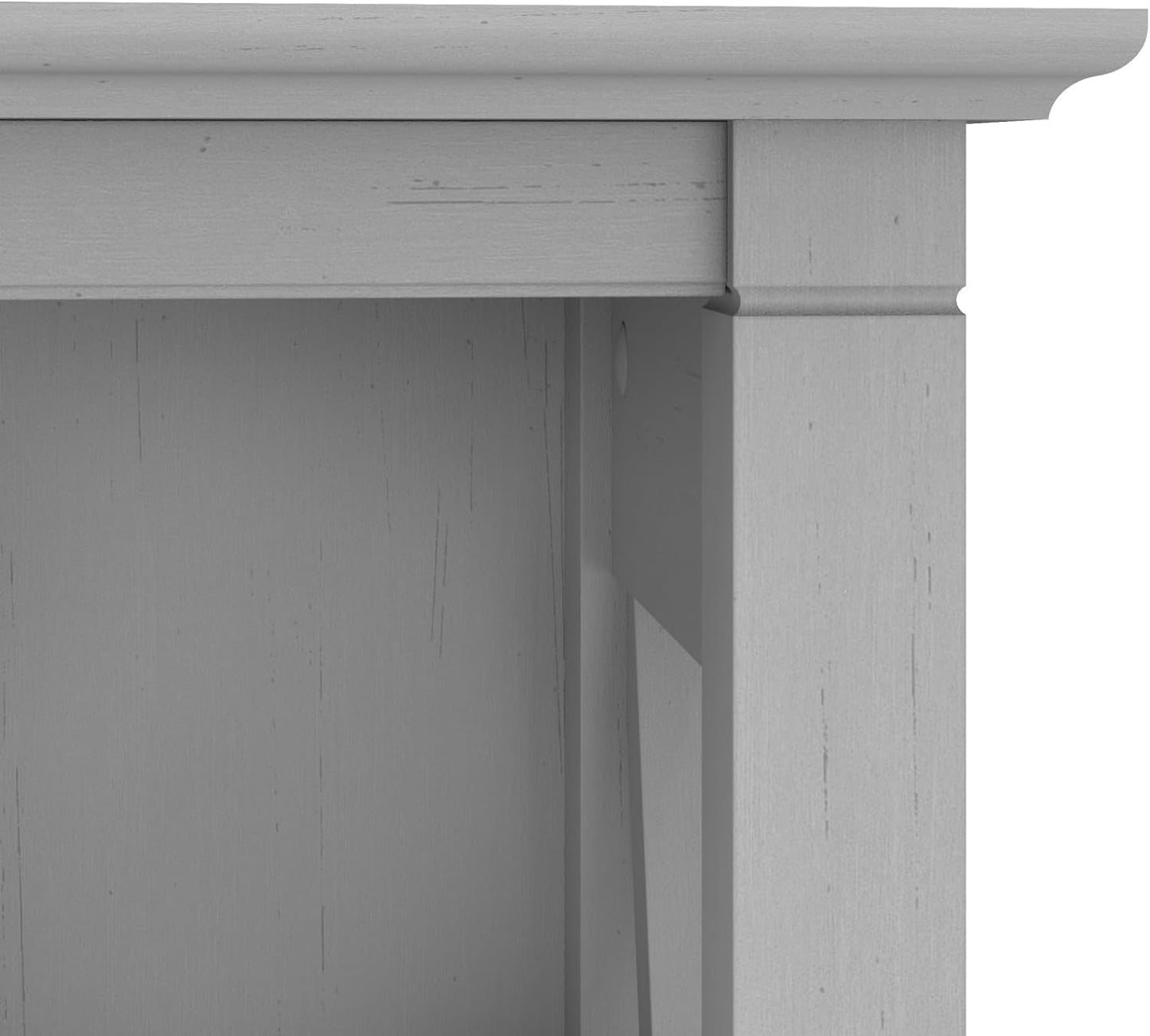 Bush Furniture 046CG Key West 5-Shelf 66-Inch H Bookcase Set, Cape Cod Gray Bookcases Furniture Home & Kitchen Home Office Furniture