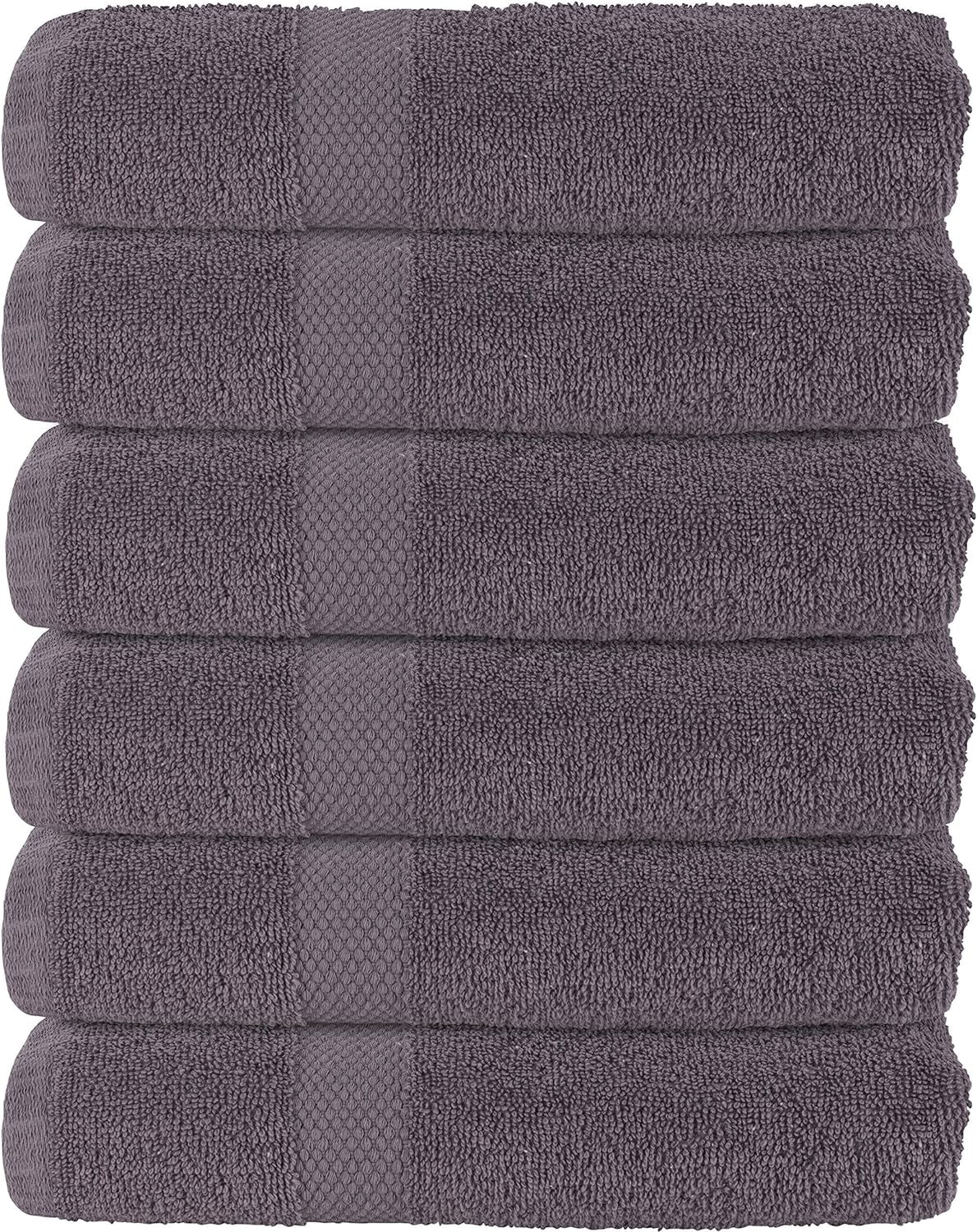 GREEN LIFESTYLE Soft Cotton Towels for Pool, Spa, and Gym Lightweight and Highly Absorbent Quick Drying Towels (24" X 48", Charcoal) Bath Bath Towels Home & Kitchen Towels