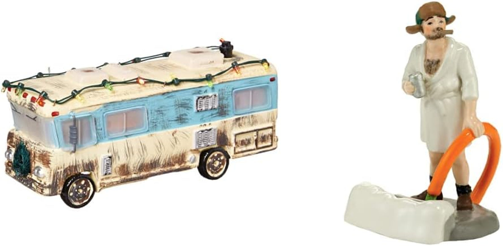 Department 56 Snow Village National Lampoon'S Christmas Vacation Cousin Eddie'S RV Lit Figurine, 7.87 Inch, Multicolor Collectible Figurines Home & Kitchen Home Décor Accents Home Décor Products