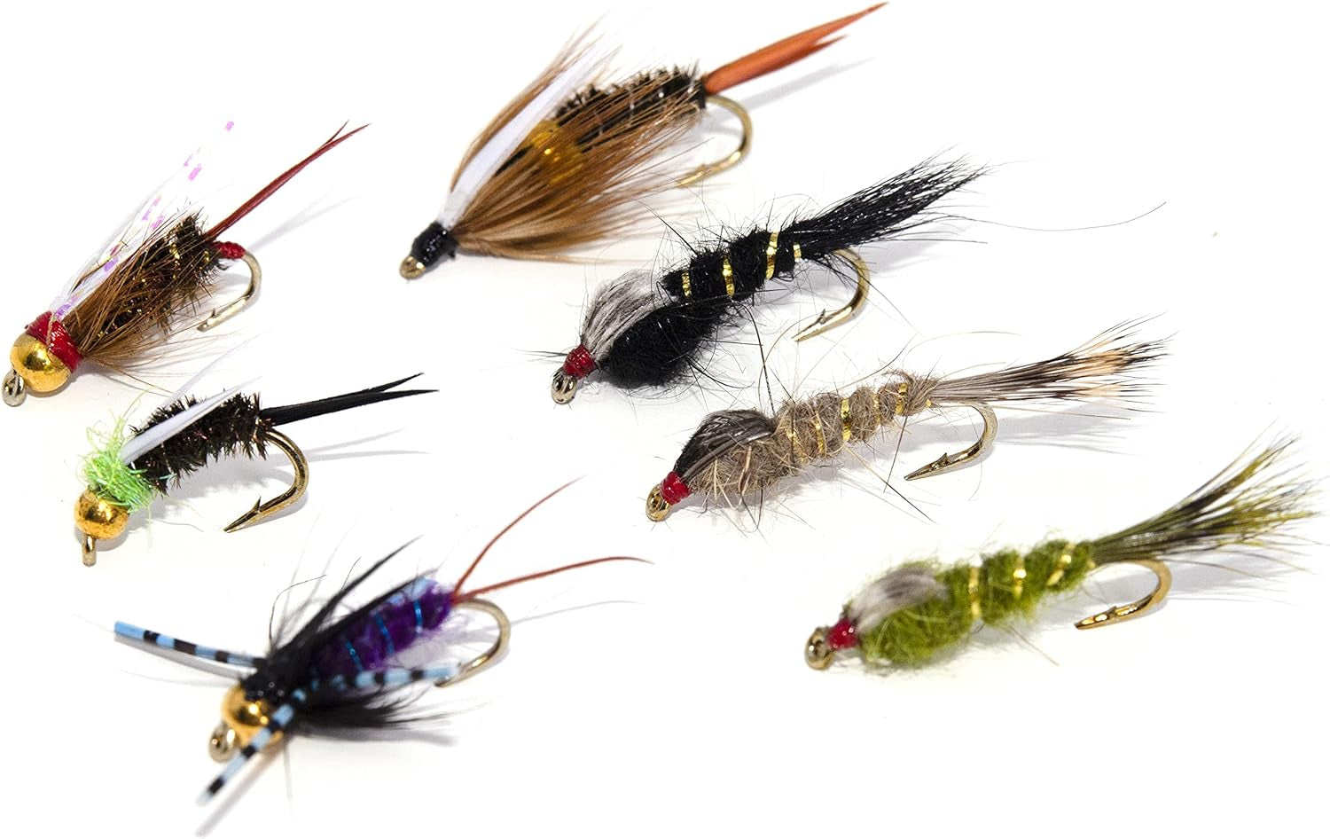 24/36/40 Favorite Fly Fishing Flies Assortment | Dry, Wet, Nymphs, Streamers, Wooly Buggers, Caddis | Trout, Bass Fishing Lure Set, Kit Fishing Flies Fly Fishing Hunting & Fishing Sports & Outdoors Wet Flies