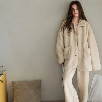 Plush Sherpa Fleece Pajama Set