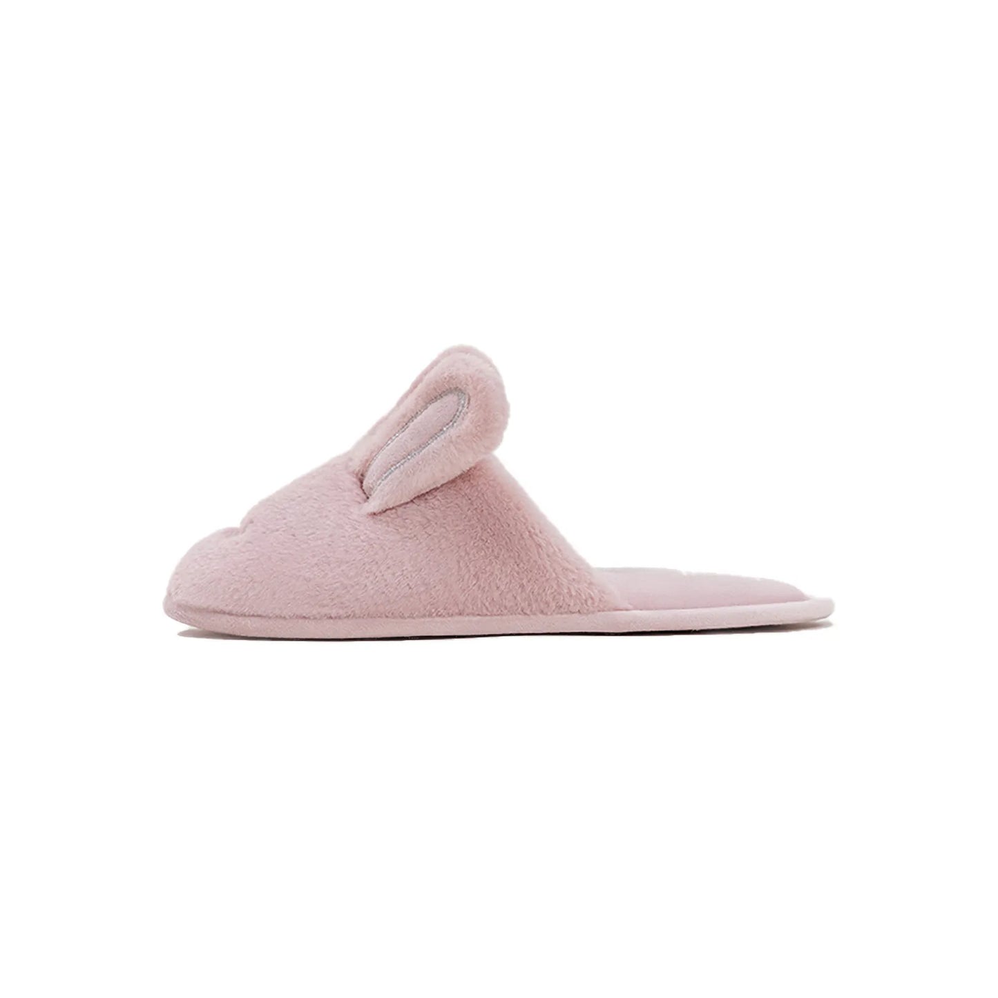 Plush Bunny Ear Faux Fur House Slippers