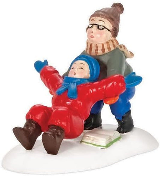 Department 56 a Christmas Story Village Ralphie to the Rescue Accessory Figurine Collectible Figurines Home & Kitchen Home Décor Accents Home Décor Products