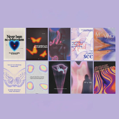 Grainy Gradient Aura Wall Collage Kit
