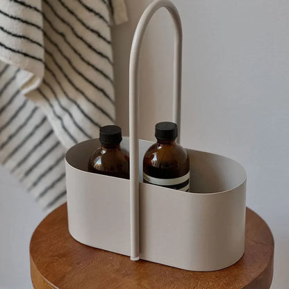 Matte Solid Color Metal Organizer Caddy