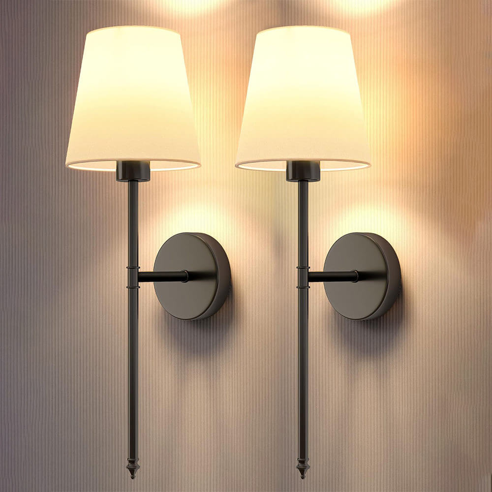 Wireless Fabric Wall Light(2 Packs)