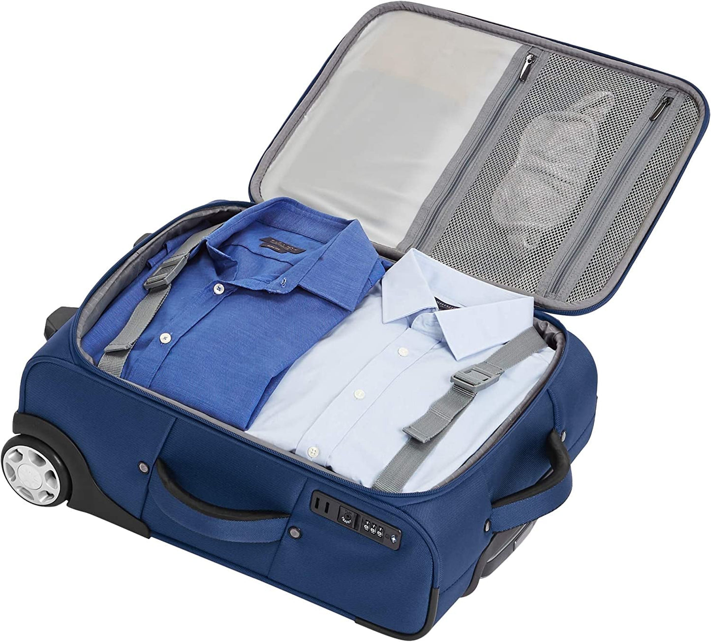 Softside Carry-On Luggage Suitcase with TSA Lock and Wheels - 54.86 Cm, Blue Carry-Ons Clothing Luggage Luggage & Bags Luggage & Travel Gear Shoes & Jewelry Suitcases