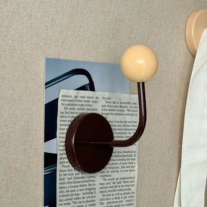 Smooth Color Block Metal Decorative Hooks