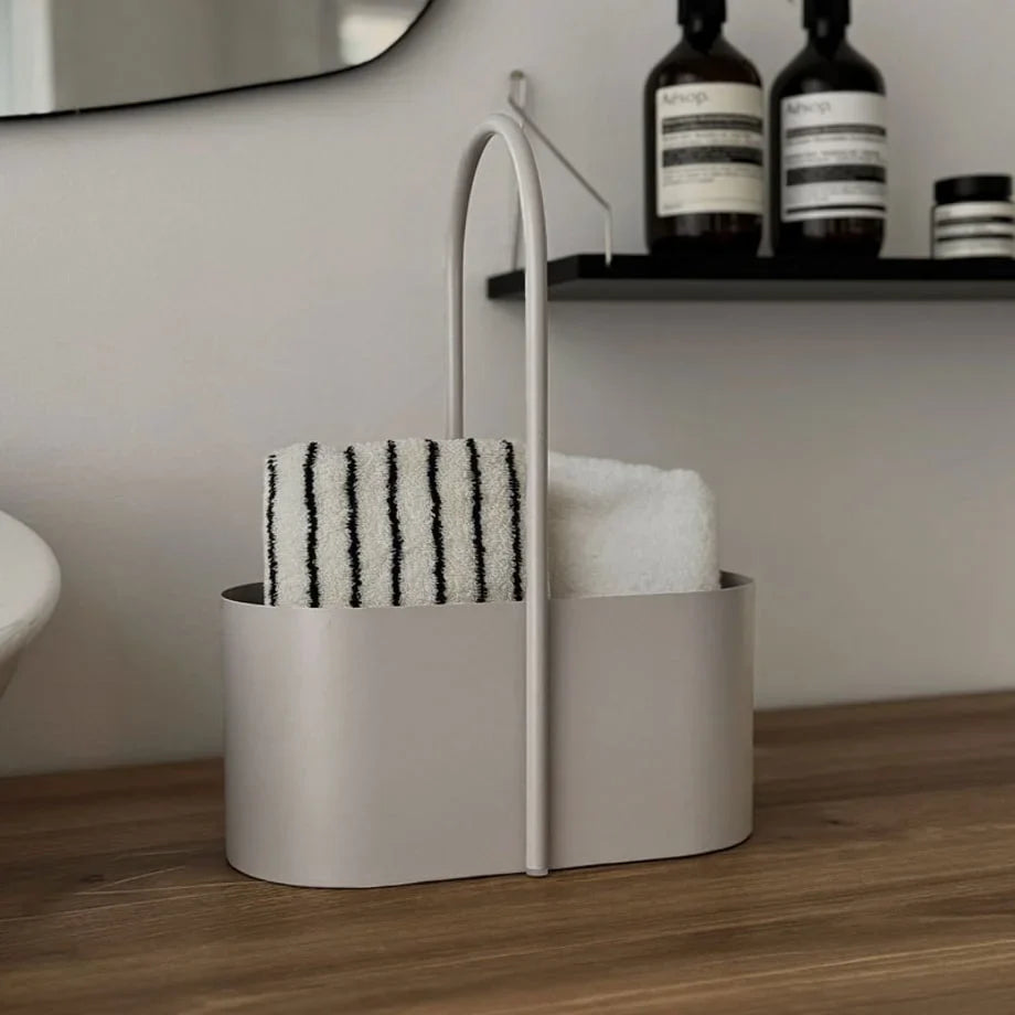 Matte Solid Color Metal Organizer Caddy