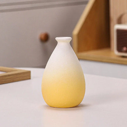 Pastel Ombre Frosted Ceramic Bud Vase