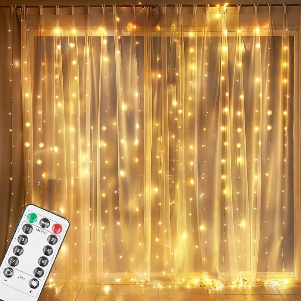 Window Curtain String Lights(300 LEDs)